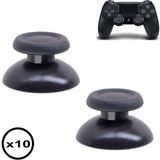Pop Konsol 10 Adet PS4 Analog Topuz Yedek Parça PS4 Topuz Thumb Stick v1 v2 Tüm PS4 Kollara Uyumlu - Siyah