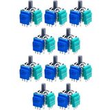 Pop Konsol 10 Adet Xbox One Hall Effect Analog Motor Xbox Kol Joystick Tamiri Xbox One Yedek Parça - Yeşil