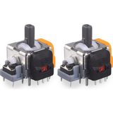 Pop Konsol 2 Adet Ps4 Hall Effect Analog Motor Ps4 Kol Joystick Tamiri Playstation 4 Yedek Parça - Turuncu