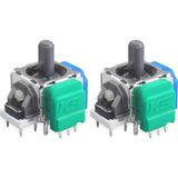 Pop Konsol 2 Adet Xbox One Uyumlu Manyetik Mıknatıslı Analog 3D Joystick Hall Sensör Xbox One Kol Yedek Parça - Yeşil