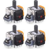 Pop Konsol 4 Adet Ps4 Hall Effect Analog Motor Ps4 Kol Joystick Tamiri Playstation 4 Yedek Parça - Turuncu