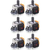 Pop Konsol 6 Adet Ps4 Hall Effect Analog Motor Ps4 Kol Joystick Tamiri Playstation 4 Yedek Parça - Turuncu