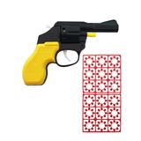 POP KONSOL Mantar Tabancası Çat Pat Kovboy Tabanca 18 KaPsül Mantar Sarı PS113704