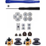 Pop Konsol Ps4 001 011 Analog Motor Topuz Iç Lastik Tornavida Ayırıcı Tamir Seti Playstation 4 Kol Tamiri - Siyah