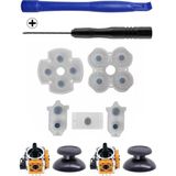 Pop Konsol Ps4 030 040 050 055 Analog Motor Topuz Iç Lastik Tornavida Ayırıcı Tamir Seti Ps4 Kol Tamiri - Siyah