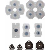 Pop Konsol Ps4 Kol Tamir 001 011 Iç Lastik Takımı Rubber Pad Silikon Ps4 Yedek Parça - Siyah