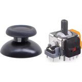 Pop Konsol Ps4 Manyetik Analog Motor Topuz 1+1 Set Hall Sensör Joystick Playstation 4 Yedek Parça - Turuncu