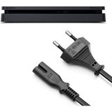 Pop Konsol Ps4 Slim Güç Kablosu 1.5m Playstation 4 Slim Kasa Uyumlu Ps4 Kablo Yedek Parça - Siyah