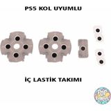 Pop Konsol PS5 Versiyon 1 Kol Lastik Takımı İç Silikon Lastiği Playstation 5 V1 Kol Tamiri Rubber Pad