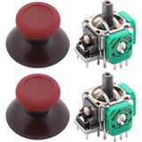 Pop Konsol Xbox One Analog Motor Topuz Seti 2+2 One - One S/x - Series S/x Uyumlu Kırmızı Bordo