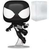POP Marvel: Spider-Man Comics - Symbiote Spider-Man (Siyah Kostüm) Funko Vinil Figür (Uyumlu Kutu Koruyucu Kılıf ile birlikte), Çok Renkli, 9,5 cm