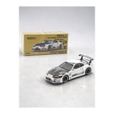 pop race 1 Pop Race PR64 Toyota Supra Top Secret GT300 White Chrome 1:64 Diecast Model Araba