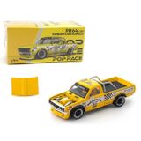 Pop Race Pandem Datsun 620 Moon Equipped Sarı 1:64 Diecast Model Araba PR64-250
