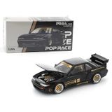 Pop Race Pandem Nissan Silvia S13 Black 1:64 Diecast Model Araba PR64-289