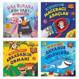 Pop Up İle Keşfet Hikayeli Hareketli Kitaplar 4 Lü Set