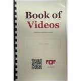 Pop Video Big Book of Videos, QR Code Video Journal with 480 Permanent Entries, Scan to Add a Video and Label It, Coil-Bound Memory Keepsake Book, Works with Any Phone Camera, No App Required