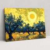 Popcas Vincent Van Gogh Zeytin Ağaçları Kanvas Tablo - Ev Dekorasyonu 70x50