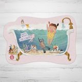 Popcorn Kids Bath Girl Paspas - 80 x 120 cm - Pembe