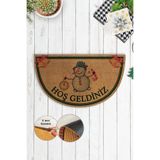 Popcorn Kids YARIM AY HALI PASPAS - Snowman Welcome Mat