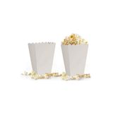 Popcorn Kutusu 8li Düz Beyaz