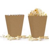 Popcorn Kutusu 8'li -Naturel Kraft-