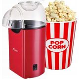 Popcorn | Patlamış Mısır Makinesi | 1200W | Yağsız ve Sağlıklı Pişirme | Kırmızı