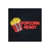 Popcorn Ready Yazılı Ve Şekilli Neon Tabela