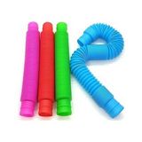 Popit 6'lı Uzayan Renkli Hortum Oyuncak Popit Stres Giderici Pop Tubes Eğlenceli Eğitici Oyuncak ( 6 Adet )