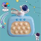 Popit Işıklı Sesli Oyuncak Popit Uçan Astronot Elektronik Popit Oyuncağı Mavi