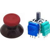 POPKONSOL Xbox One Manyetik Analog Motor 1+1 Set Bordo Topuz Hall Sensör Joystick Yedek Parça