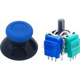 POPKONSOL Xbox One Manyetik Analog Motor 1+1 Set Mavi Topuz Hall Sensör Joystick Yedek Parça