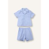 Poplin 2'li Dokuma Pijama Erkek Bebek