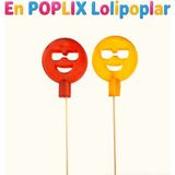 Poplix Emoji Lolipop Şeker 30 gr - 40'lı Özel Tasarım Eğlenceli Lolipop - 40 Adet