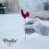 Poplix Horoz Şekeri 12 gr | 100 Adet Hediyelik | Nostaljik Lolipop | Geleneksel El Yapımı - 1 Adet