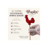 Poplix Horoz Şekeri 12 Gr | 20 Adet Hediyelik | Nostaljik Lolipop | Geleneksel El Yapımı