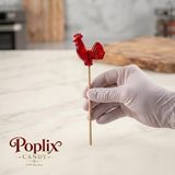 Poplix Horoz Şekeri 12 gr | 24 Adet Hediyelik | Nostaljik Lolipop | Geleneksel El Yapımı - 1 Adet