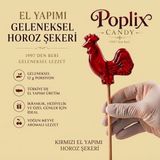 Poplix Horoz Şekeri 12 gr | 42 Adet Hediyelik | Nostaljik Lolipop | Geleneksel El Yapımı - 1 Adet