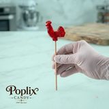 Poplix Horoz Şekeri 12 gr | 60 Adet Hediyelik | Nostaljik Lolipop | Geleneksel El Yapımı - 1 Adet