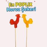 Poplix Horoz Şekeri 30 gr - 30'lu Özel Tasarım Hediyelik Lolipop - 30 Adet