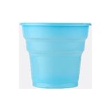 Poppy Plastik Renkli Mavi Bardak 100 Adet(4 Paket)