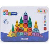 PopŞeker 3D Manyetik Yapı Seti 45 Parça Renkli Mini Bloklar Hediyelik Eğitim Serisi
