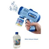 PopŞeker Baloncuk Yağmuru Başlasın! Bubble Blaster Köpük Tabancası + 500 ml Likit Seti