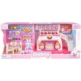 PopŞeker Bay Dreamy Büyük Fırın Oyun Seti - Tavşan Figürlü ve Mutfak Aksesuarlı Oyuncak - Kareler Çok Renkli