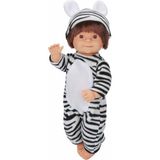 PopŞeker Bebelou Hayvan Kostümlü Bebek 40 cm – Zebra Veya Leopar Kostümlü Büyük Bebek Figürü