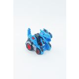 PopŞeker Dinozor Araba Dinozor Robota Dönüşen Sürtmeli Özellikli Sevimli Dinozor Araba 16cm.
