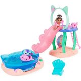 PopŞeker Gabby’s Dollhouse Gabby ve Mercat Süslü Kedi Havuz Oyun Seti – Renk Değiştiren Denizkızı Kuyruklu Su Eğlencesi - Kareler Çok Renkli