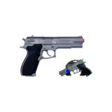 PopŞeker Gonher Metal Revolver 8'li: Kapsül Patlatan Gerçekçi Oyuncak Silah Metalik Gri