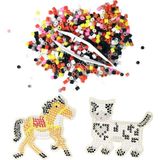 PopŞeker Hayal Gücünüzü Renklendirin: Ütü ile Yapışan 1000 Parça Kedi ve Zebra Boncuk Seti
