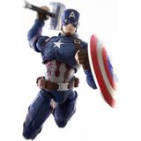 PopŞeker Marvel Infinity Saga Captain America Figür Yapım Seti - 94 Parça Lisanslı Aksiyon Figürü Oyuncak
