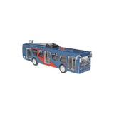 PopŞeker Oyuncak Metal Otobüs, Işıklı, Müzikli Çek-bırak Özellikli Metal Otobüs 17cm.